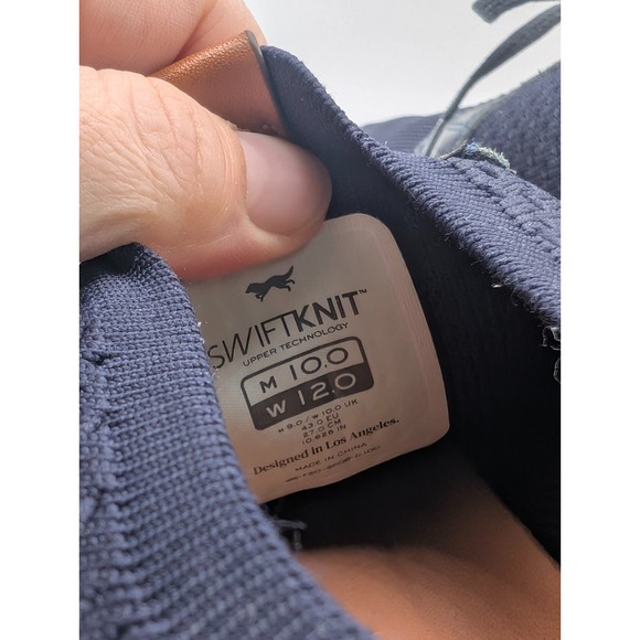 Wolf‎ & Shepard Swiftknit Derby Shoes Mens 10 Womens 12 Navy Blue Casual Work main image 7